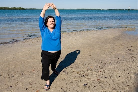 Happy on the beach